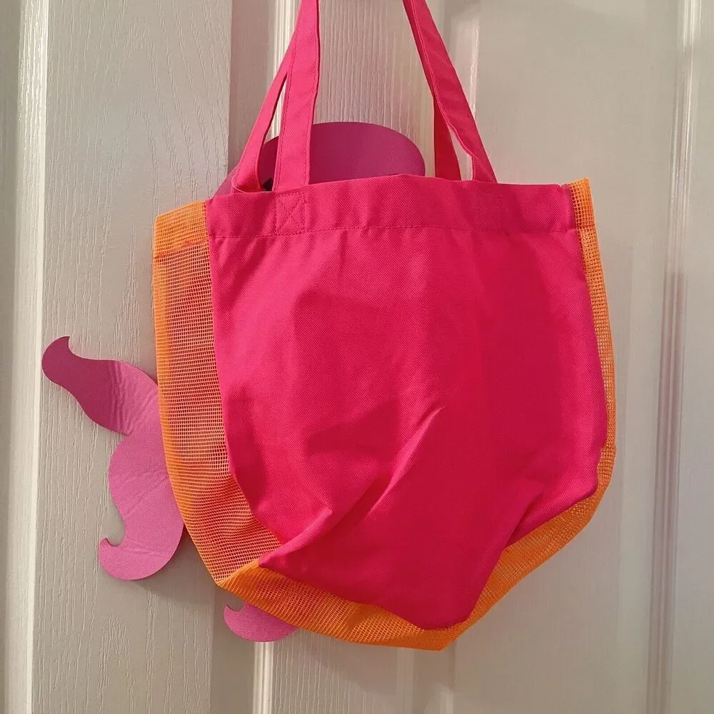 Old Navy Kids Fish Beach Swim Bag Pink Orange Tropical NWT